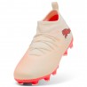 Puma Future 9 Match Fg Ag Bianco Rosso - Scarpe Da Calcio Bambino
