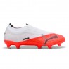 Puma Ultra Nitro 7 Match Ll Fg Ag Bianco Rosso - Scarpe Da Calcio Uomo