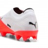 Puma Ultra Nitro 7 Match Ll Fg Ag Bianco Rosso - Scarpe Da Calcio Uomo