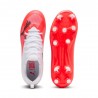 Puma Ultra 7 Match Fg Ag Bianco Rosso - Scarpe Da Calcio Bambino
