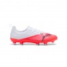 Puma Ultra 7 Match Fg Ag Bianco Rosso - Scarpe Da Calcio Bambino