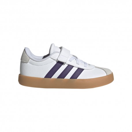 ADIDAS Vl Court 3.0 Ps Bianco Viola - Sneakers Bambina