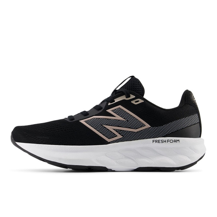 New Balance 520 V9 Nero Castelrock Rosa Metallico - Scarpe Running Donna