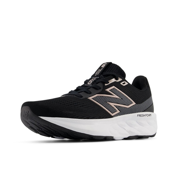 New Balance 520 V9 Nero Castelrock Rosa Metallico - Scarpe Running Donna