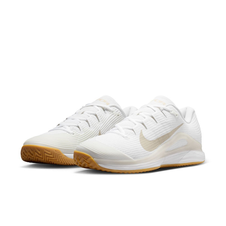 Nike Zoom Vapor 12 Clay Bianco Lt Orewood Brn-Summit - Scarpe Tennis Donna