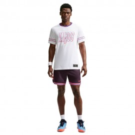 Nike T-Shirt Tennis Dri-Fit Cotton Alcaraz Bianco