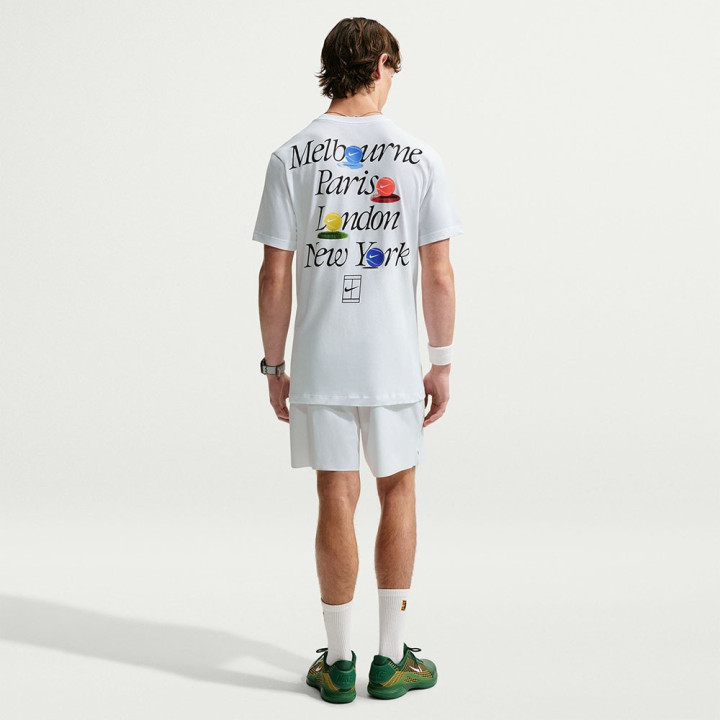 Nike T-Shirt Dri-Fit Cotton Slams Nero