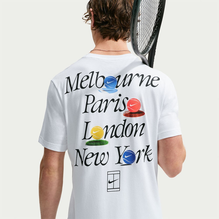Nike T-Shirt Dri-Fit Cotton Slams Nero