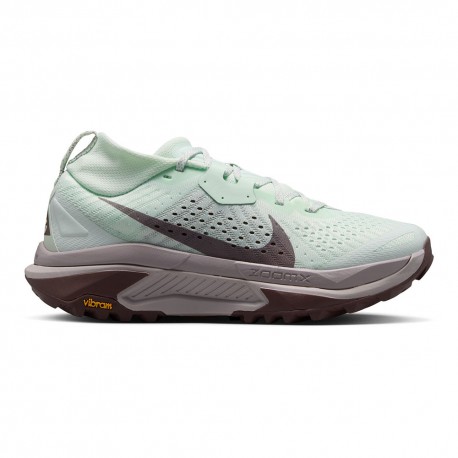 Nike Zegama Barley Verde Argento Lilac-Tattoo - Scarpa Trail Running Donna