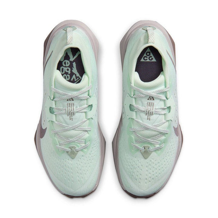 Nike Zegama Barley Verde Argento Lilac-Tattoo - Scarpa Trail Running Donna