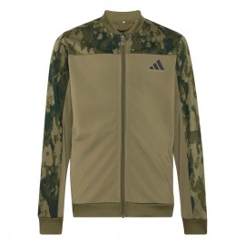 ADIDAS Tuta Sportiva Full Zip Senza Cappuccio Verde Bambino
