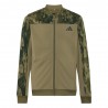 ADIDAS Tuta Sportiva Full Zip Senza Cappuccio Verde Bambino