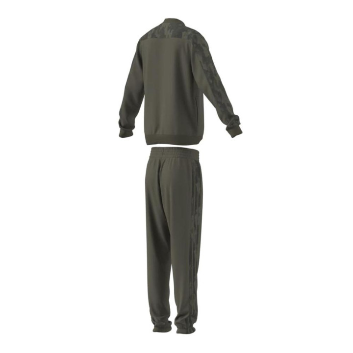 ADIDAS Tuta Sportiva Full Zip Senza Cappuccio Verde Bambino