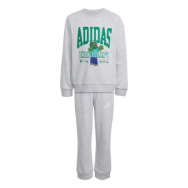 ADIDAS Tuta Sportiva Girocollo Minecraft Grigio Bambino
