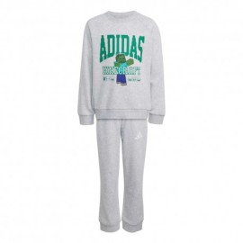 ADIDAS Tuta Sportiva Girocollo Minecraft Grigio Bambino