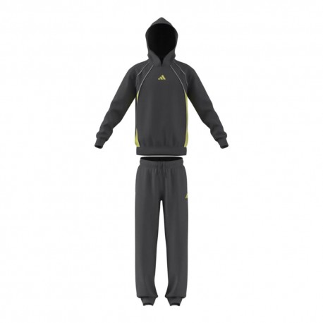 ADIDAS Tuta Sportiva Con Cappuccio Grigio Bambino
