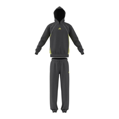 ADIDAS Tuta Sportiva Con Cappuccio Grigio Bambino
