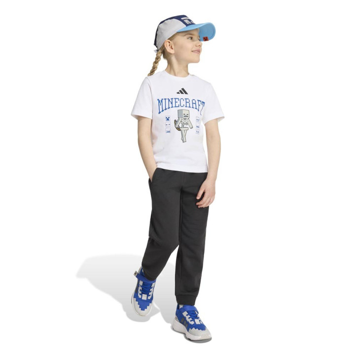 ADIDAS T-Shirt Palestra Minecraft Bianco Bambino