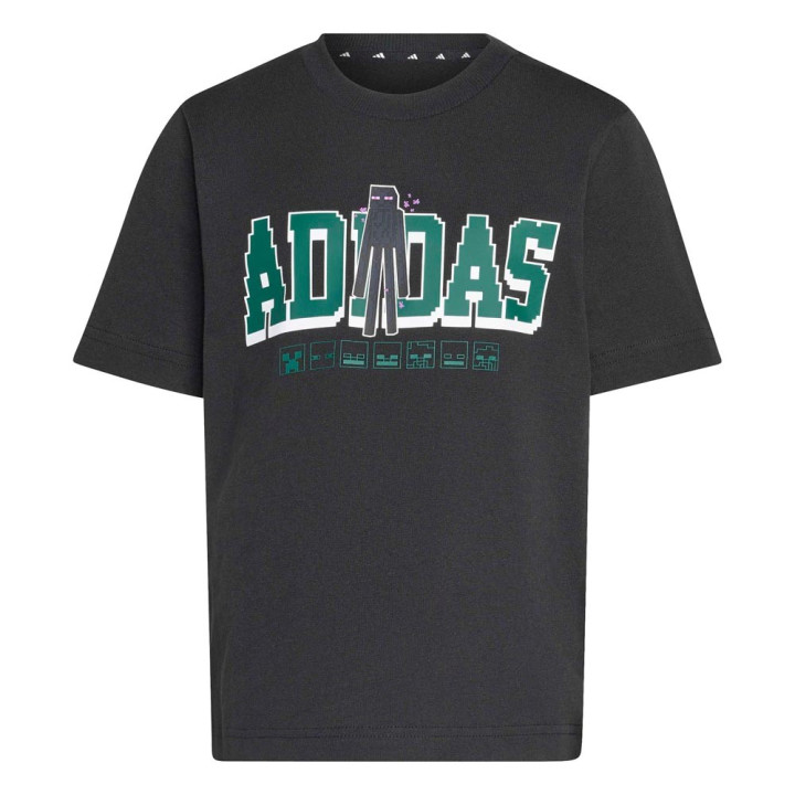 ADIDAS T-Shirt Palestra Minecraft Nero Bambino