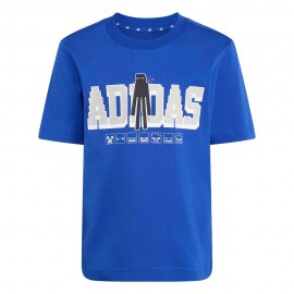 ADIDAS T-Shirt Palestra Minecraft Blu Bambino
