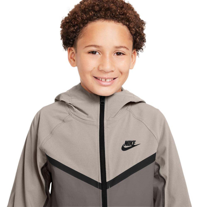 Nike Tech Felpa Palestra Tech Fleece Beige Bambino