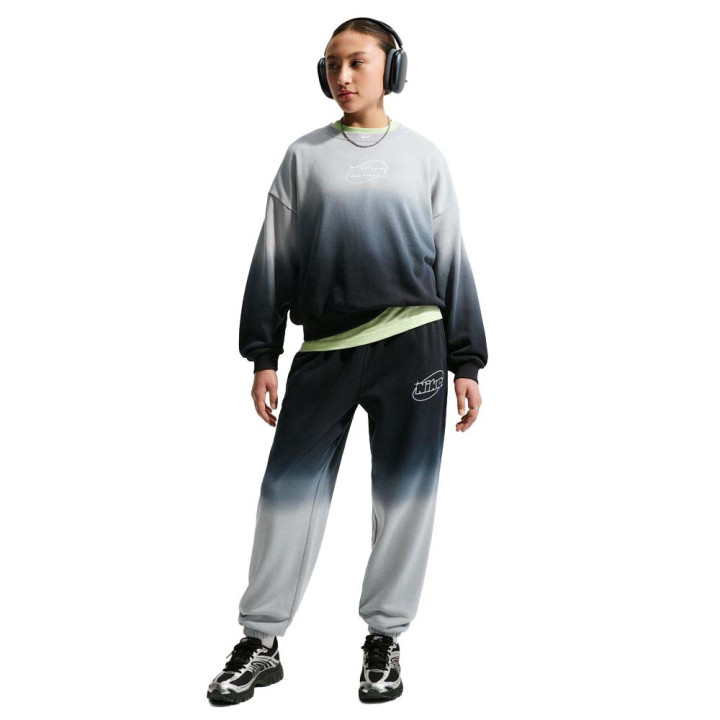 Nike Sportswear Studio Felpa Palestra Girocollo Nero Bambina