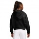 Nike Sportswear Felpa Palestra Con Cappuccio Nero Bambina
