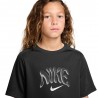 Nike Multi Refresh T-Shirt Palestra Logo Nero Bambino