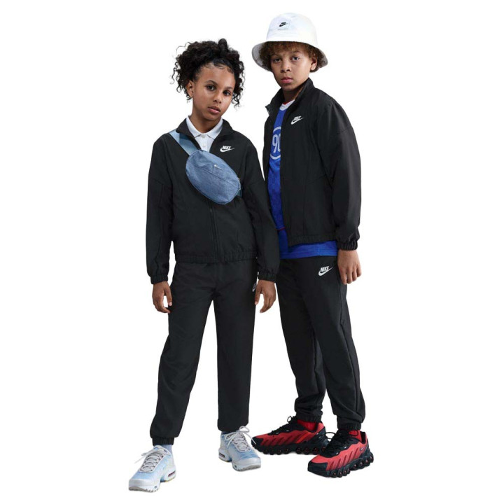 Nike Sportswear Tuta Sportiva Wovent Nero Bambina