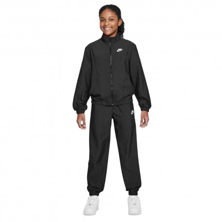 Nike Sportswear Tuta Sportiva Wovent Nero Bambina