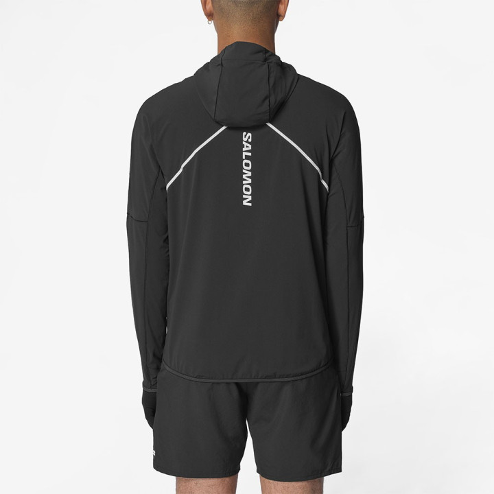 Salomon Giacca Trail Running Sense Aero Hybrid Deep Nero Uomo
