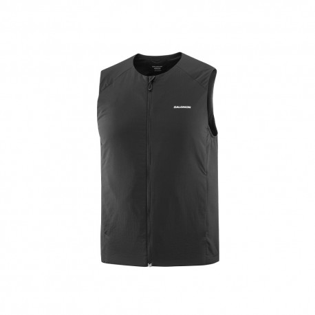 Salomon Gilet Trail Running Mountain Flex Hybrid Deep Nero Uomo