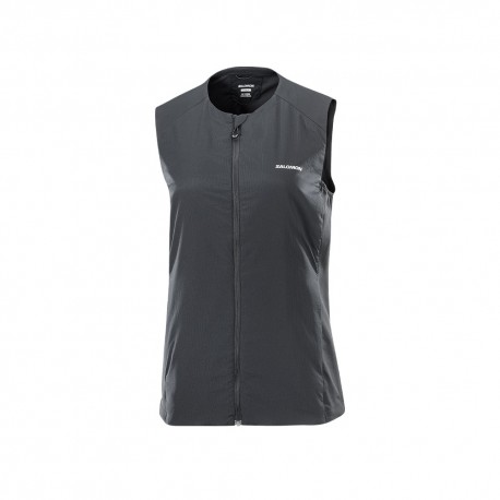 Salomon Gilet Trail Running Mountain Flex Hybrid Deep Nero Donna