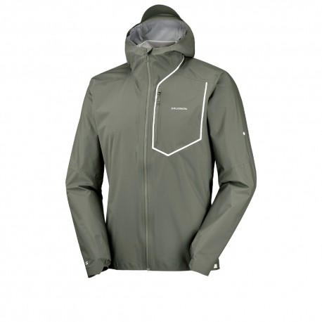 Salomon Giacca Trail Running Bonatti Pro Castor Gray Uomo