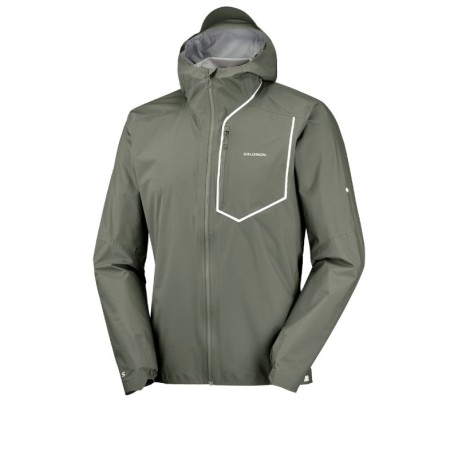 Salomon Giacca Trail Running Bonatti Pro Castor Gray Uomo