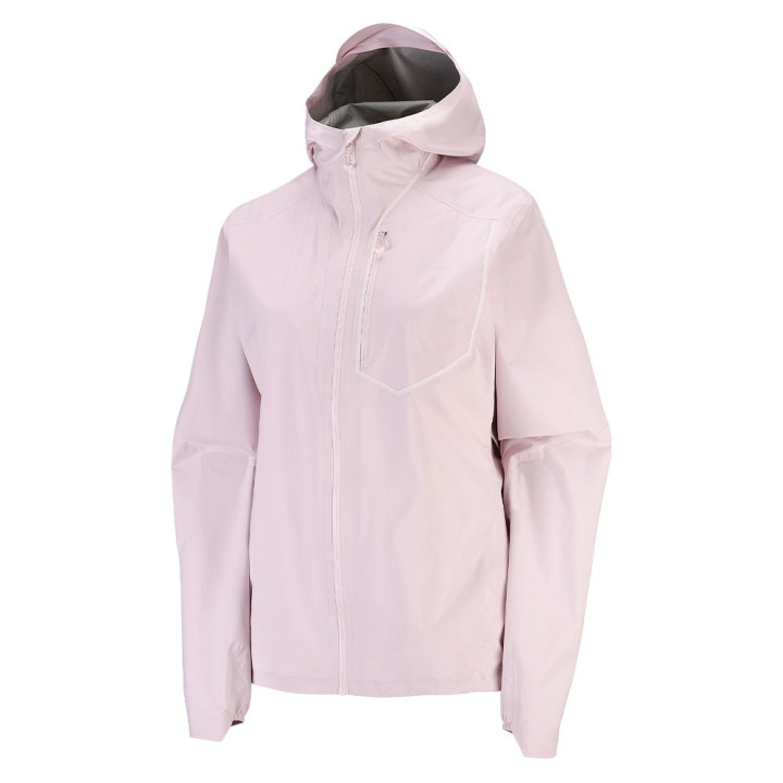 Salomon Giacca Trail Running Bonatti Pro Icy Rosa Donna