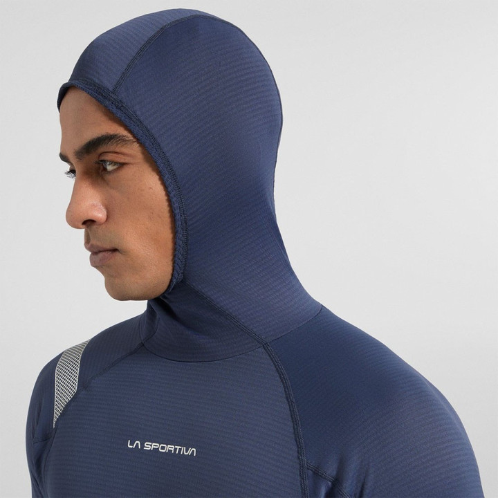 La Sportiva Micro-Fleece Flash Night Sky Chalk Uomo