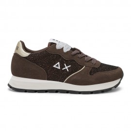 Sun 68 Ally New Glitter Marrone Bianco - Sneakers Donna