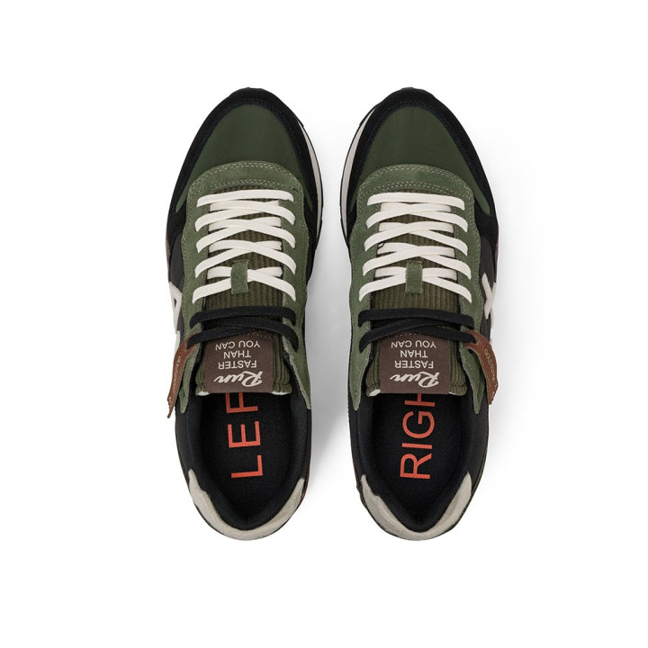 Sun 68 Tom Suede Verde Militare - Sneakers Uomo