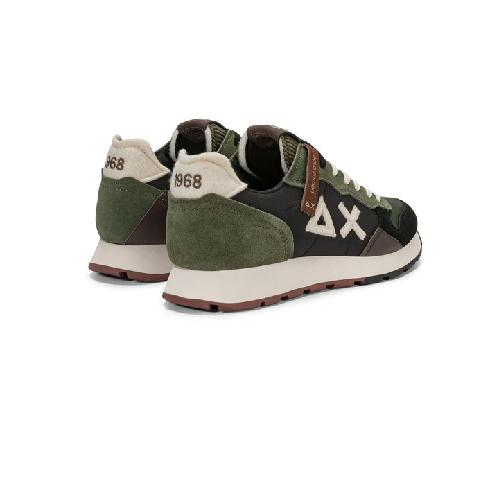 Sun 68 Tom Suede Verde Militare - Sneakers Uomo