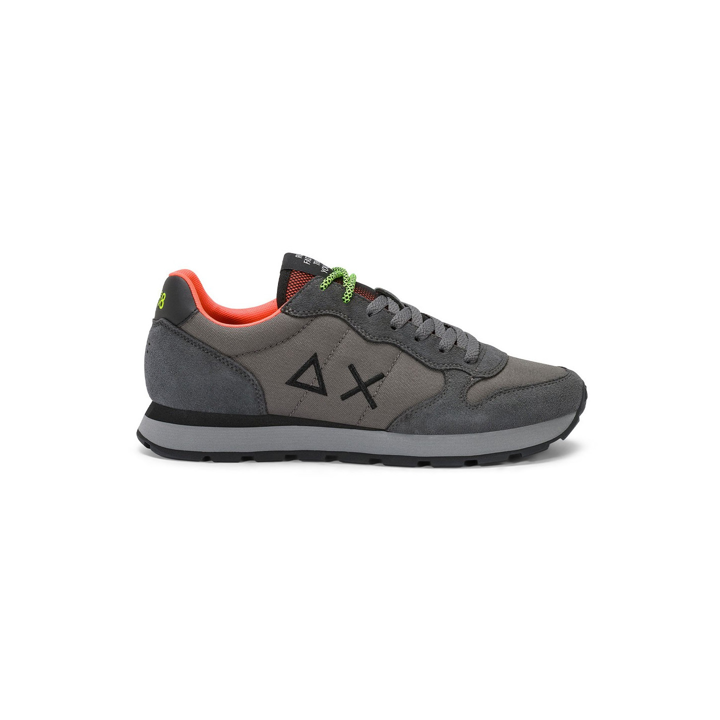 Sun 68 Tom Fluo Nylon Grigio Nero - Sneakers Uomo EUR 40