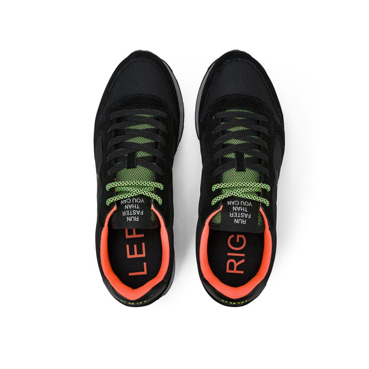 Sun 68 Tom Fluo Nylon Nero Grigio - Sneakers Uomo