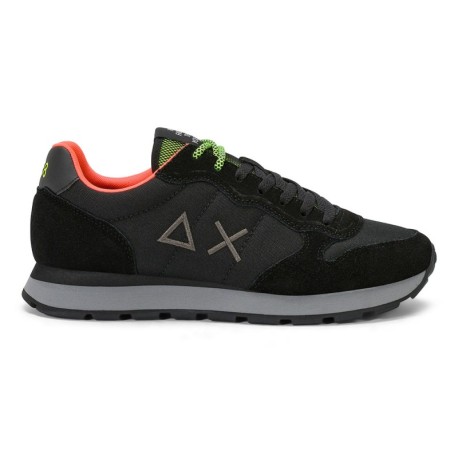 Sun 68 Tom Fluo Nylon Nero Grigio - Sneakers Uomo