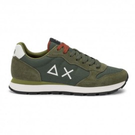 Sun 68 Tom Solid Nylon Militare Bianco - Sneakers Uomo