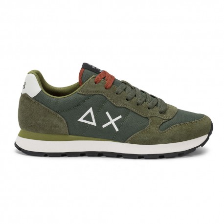 Sun 68 Tom Solid Nylon Militare Bianco - Sneakers Uomo
