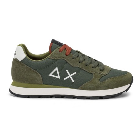 Sun 68 Tom Solid Nylon Militare Bianco - Sneakers Uomo
