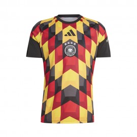 ADIDAS T-Shirt Pre Match Germania Nero Giallo Uomo