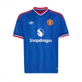 ADIDAS Originals Maglia Calcio Mufc Away 26 27 Blu Bambino