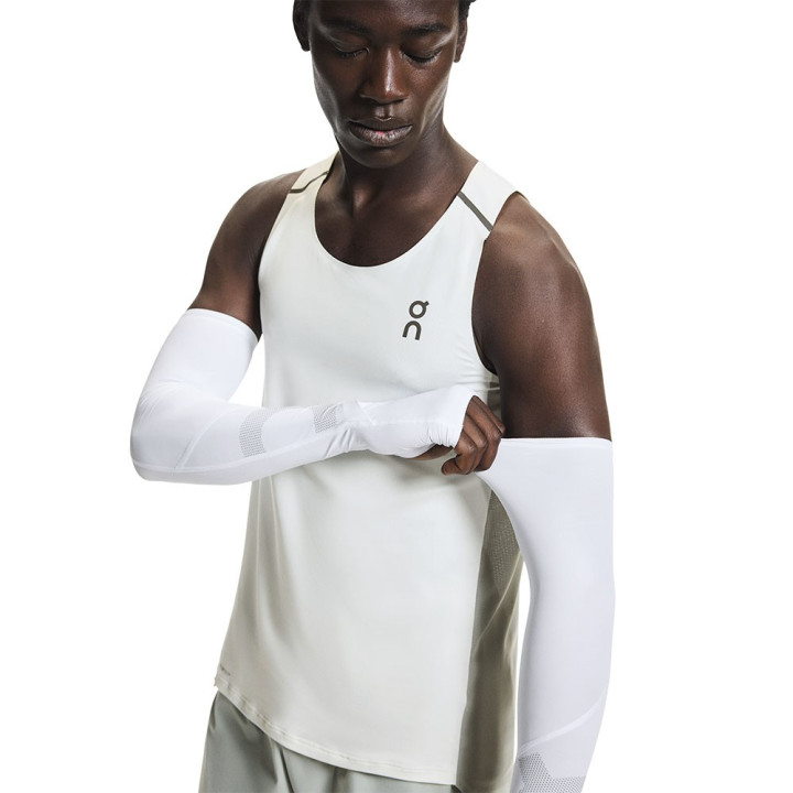 On Maglia Running Solar Arm Bianco Uomo
