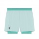 On Pantaloncini Running 5" Performance 2In1 Flurry Aquamarine Uomo